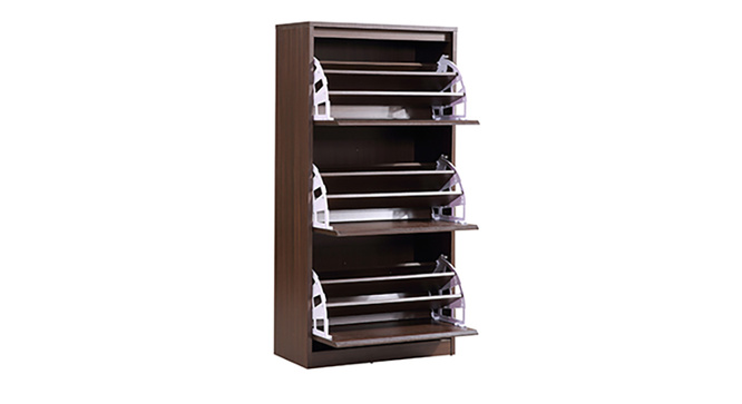 Portain Shoe Cabinet Simple (Dark Walnut)